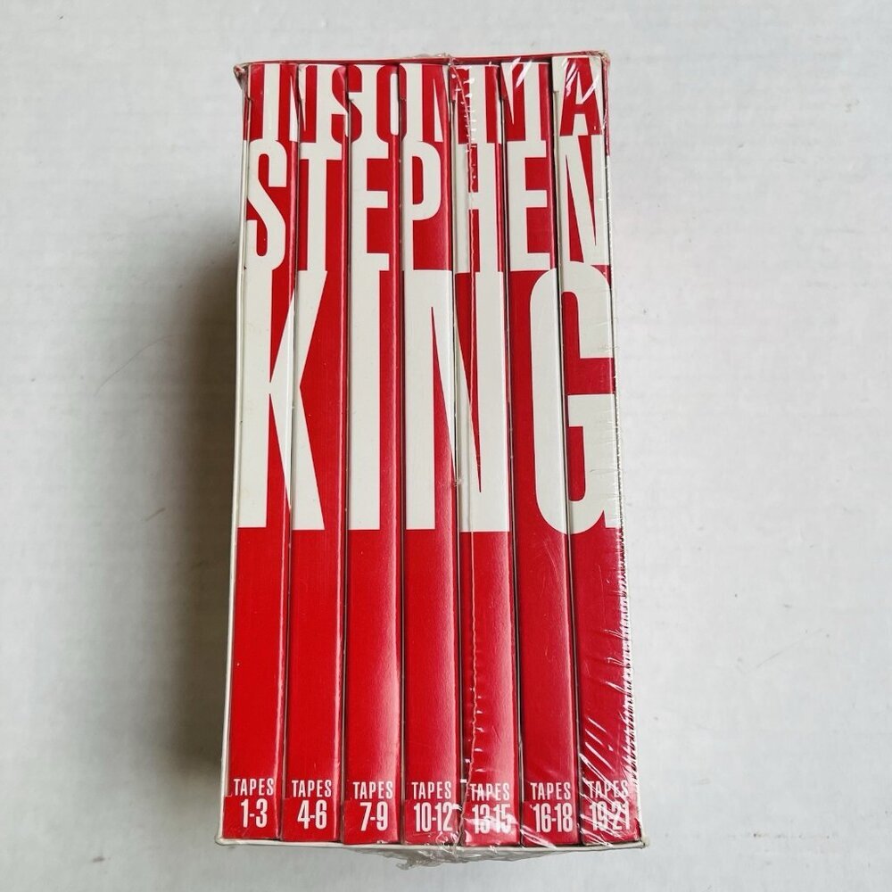 Stephen King Insomnia Audio Cassette Tapes Set 21 Audio Cassettes New Sealed